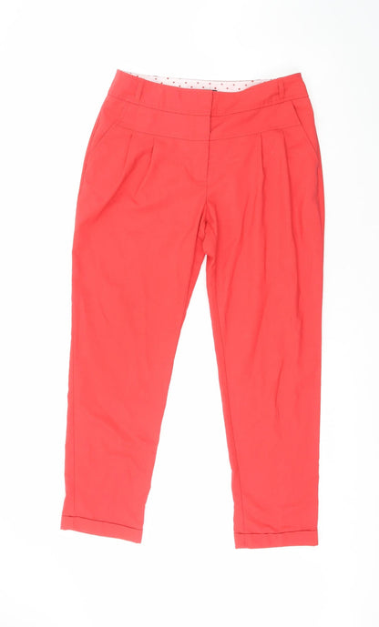 Womens UK Size 10 NEXT Regular Fit  Orange Trousers