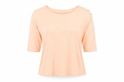 Womens UK Size 14 H&M Pink Basic T-Shirt