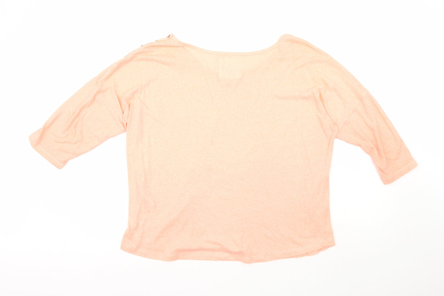 Womens UK Size 14 H&M Pink Basic T-Shirt