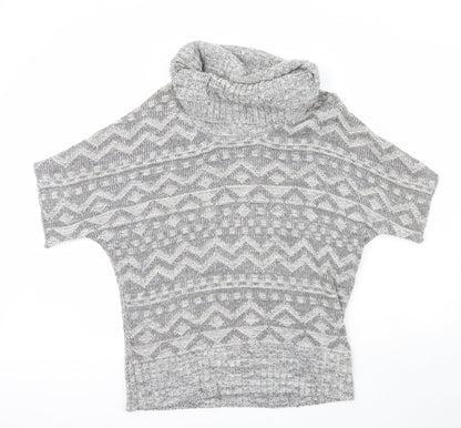 Womens UK Size S Peacocks Grey Pullover Jumper