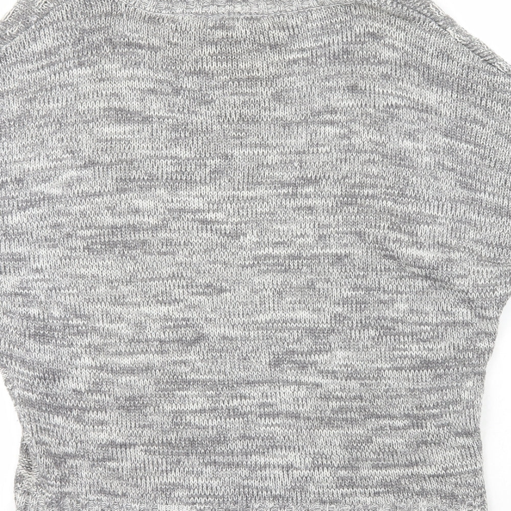 Womens UK Size S Peacocks Grey Pullover Jumper