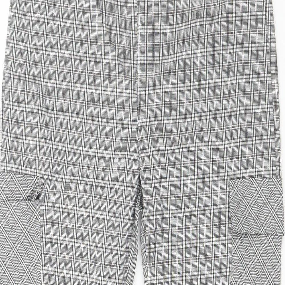 Womens UK Size M Cherry Koko Regular Fit  Grey Trousers