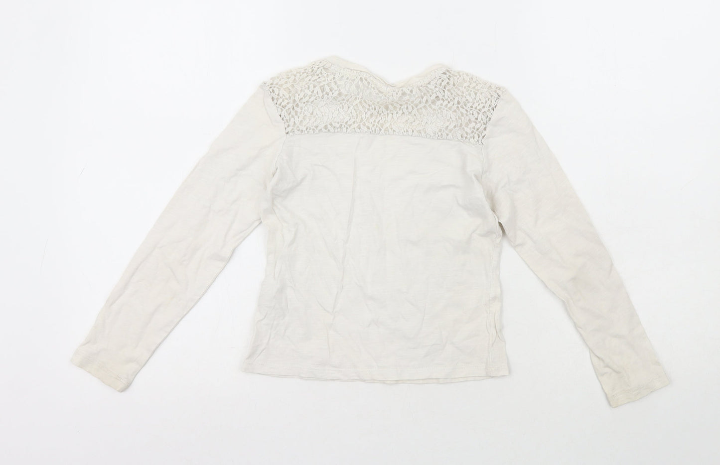 Tammy Girl  Girls White  100% Cotton Basic Casual Size 7-8 Years Crew Neck