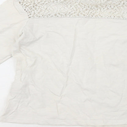 Tammy Girl  Girls White  100% Cotton Basic Casual Size 7-8 Years Crew Neck