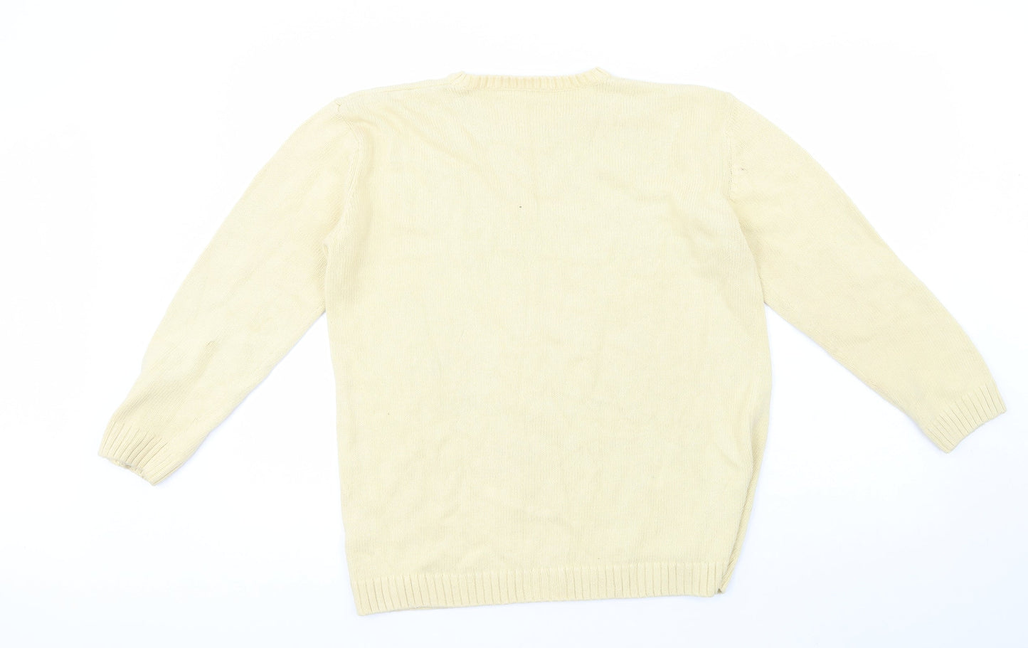 Dunnes Womens Yellow  100% Cotton Pullover Sweatshirt Size 14   - Size 14/16