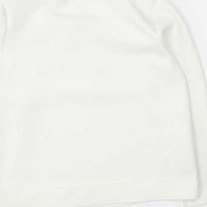 ESMARA Womens Ivory  Polyester Pullover Sweatshirt Size M