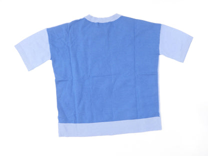 Womens UK Size 8 Marks and Spencer Blue Pullover Jumper
