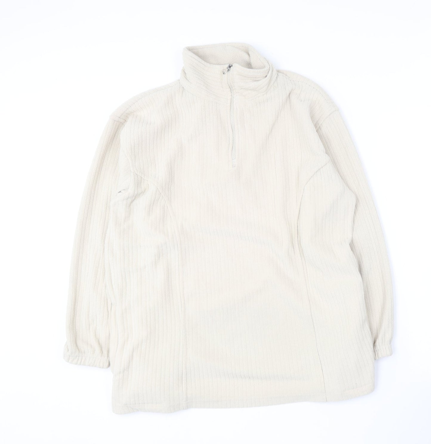 Nuggets Womens Beige  Polyester Pullover Sweatshirt Size M