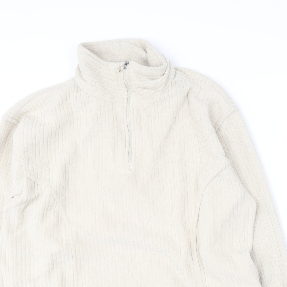 Nuggets Womens Beige  Polyester Pullover Sweatshirt Size M