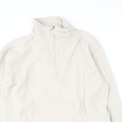 Nuggets Womens Beige  Polyester Pullover Sweatshirt Size M