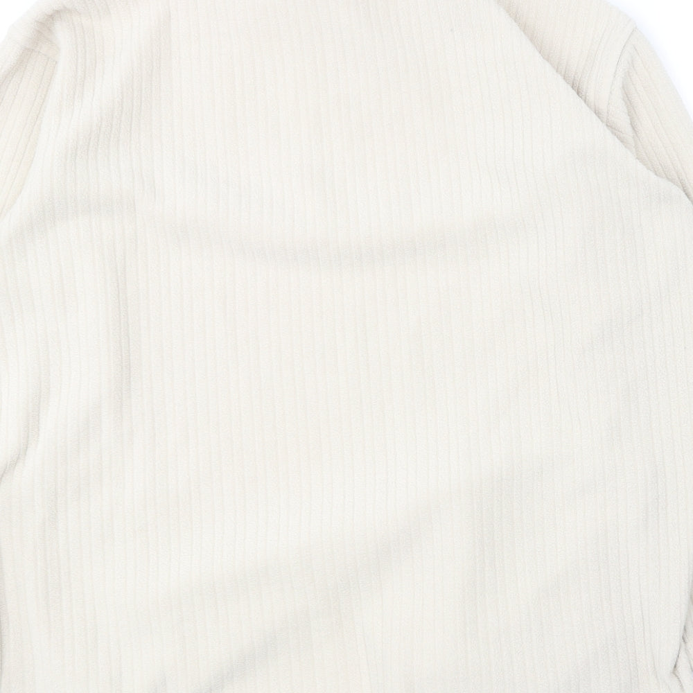 Nuggets Womens Beige  Polyester Pullover Sweatshirt Size M