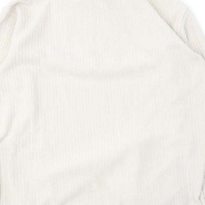Nuggets Womens Beige  Polyester Pullover Sweatshirt Size M
