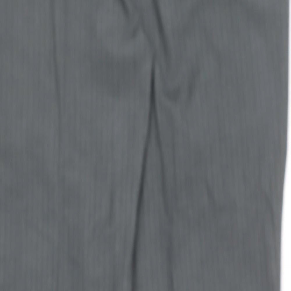 Butler & Webb  Womens Grey Striped Polyester Trousers  Size 38 in L29 in Regular