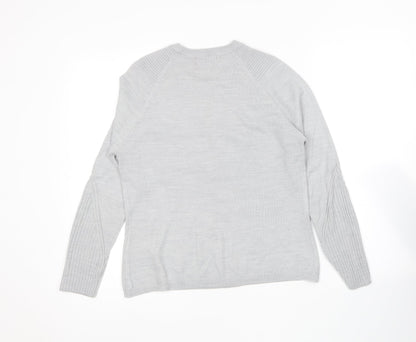 Womens UK Size 10 Marks and Spencer Grey Pullover Jumper