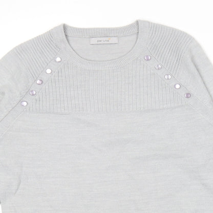 Womens UK Size 10 Marks and Spencer Grey Pullover Jumper