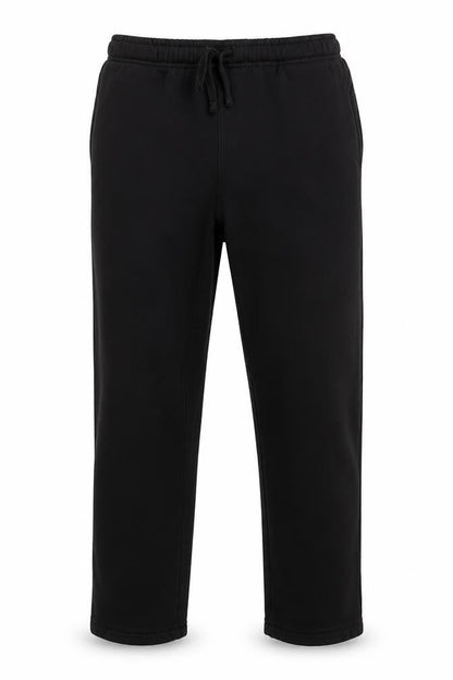 Mens UK Size M Easy Regular Fit Sweatpants Black Trousers
