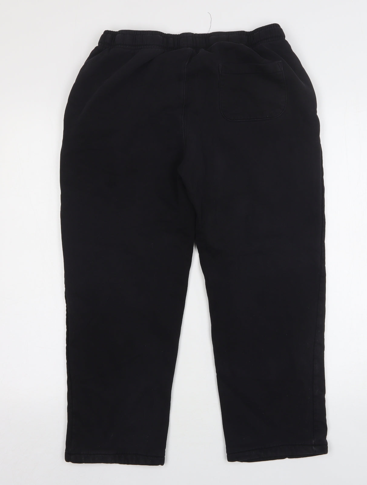 Mens UK Size M Easy Regular Fit Sweatpants Black Trousers
