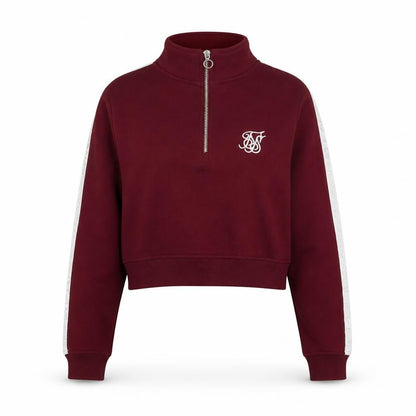SikSilk Womens Purple  Cotton Pullover Sweatshirt Size 8   - Cropped