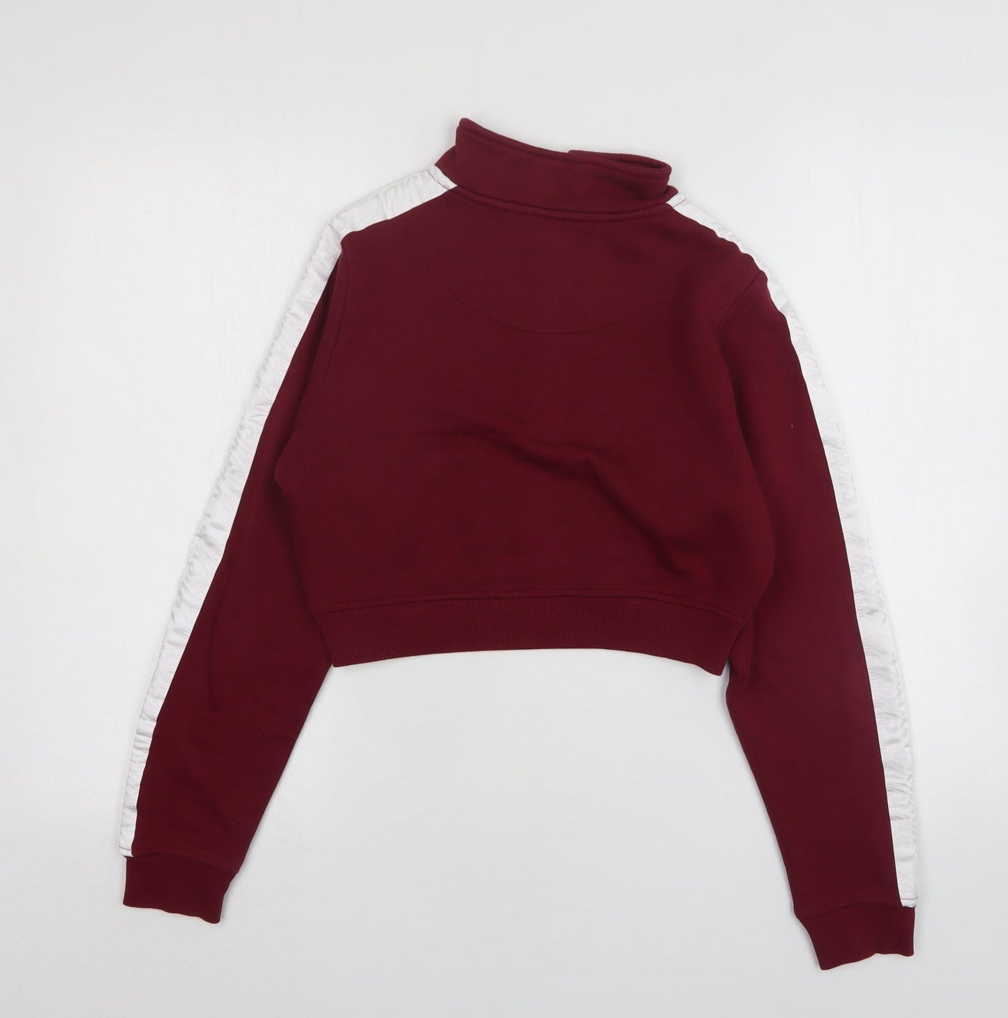 SikSilk Womens Purple  Cotton Pullover Sweatshirt Size 8   - Cropped