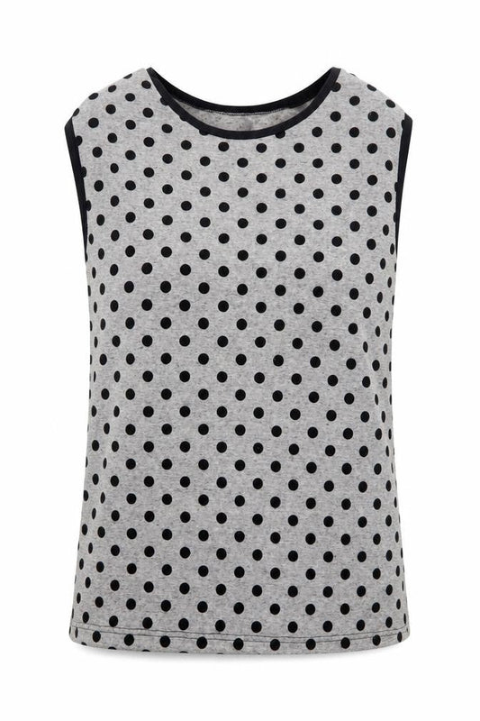 Womens UK Size 10 Miss Selfridge Grey Basic Tank