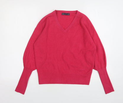 Womens UK Size XS Marks and Spencer Pink Pullover Jumper