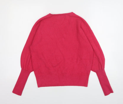 Womens UK Size XS Marks and Spencer Pink Pullover Jumper