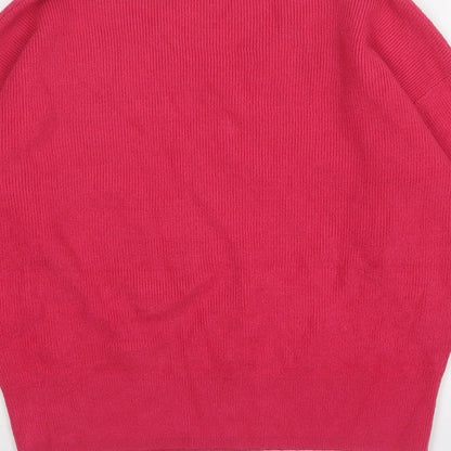 Womens UK Size XS Marks and Spencer Pink Pullover Jumper