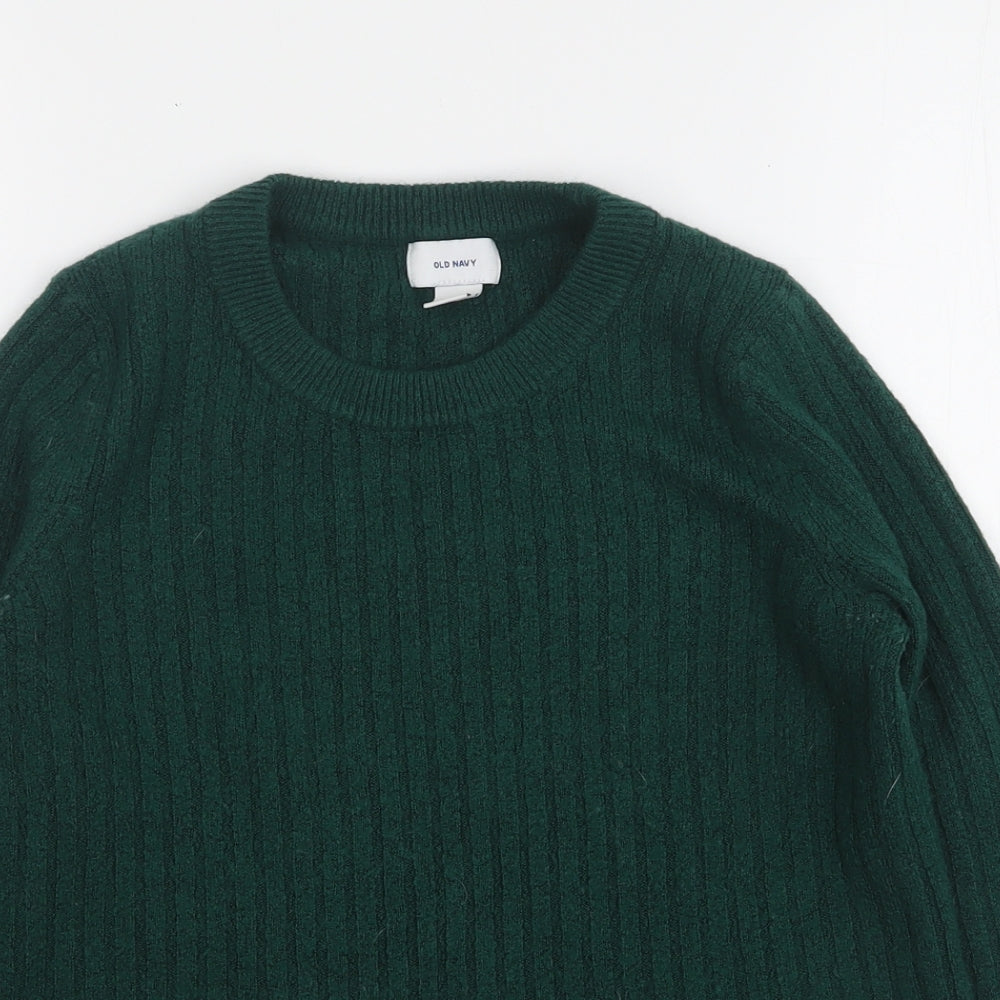 Womens UK Size XS Old Navy Green Pullover Jumper