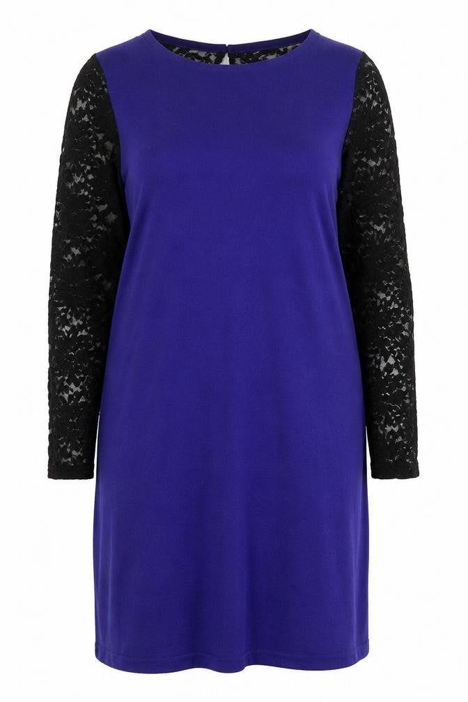 Almost Famous Womens Purple  Acrylic Jumper Dress  Size XL  Round Neck