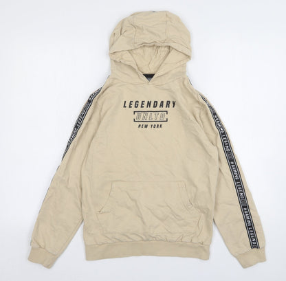 Studio Boys Beige  Cotton Pullover Hoodie Size 12-13 Years