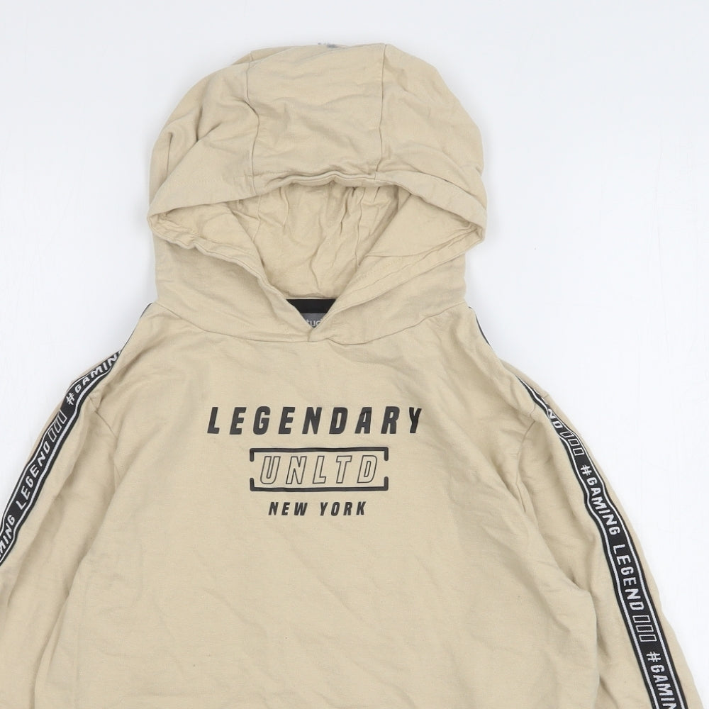 Studio Boys Beige  Cotton Pullover Hoodie Size 12-13 Years