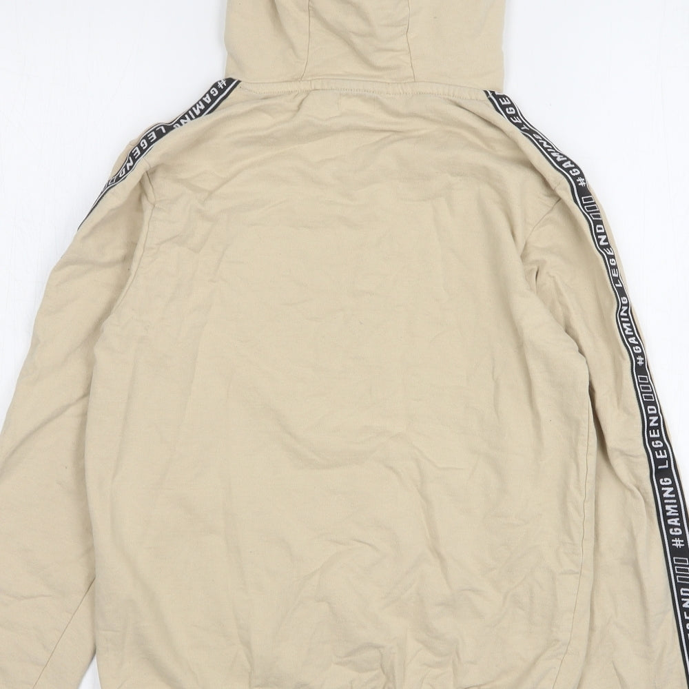 Studio Boys Beige  Cotton Pullover Hoodie Size 12-13 Years
