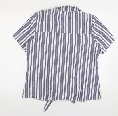 Womens UK Size 14 Gerard Blue Basic Blouse