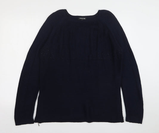 Womens UK Size 14 Debenhams Blue Pullover Jumper