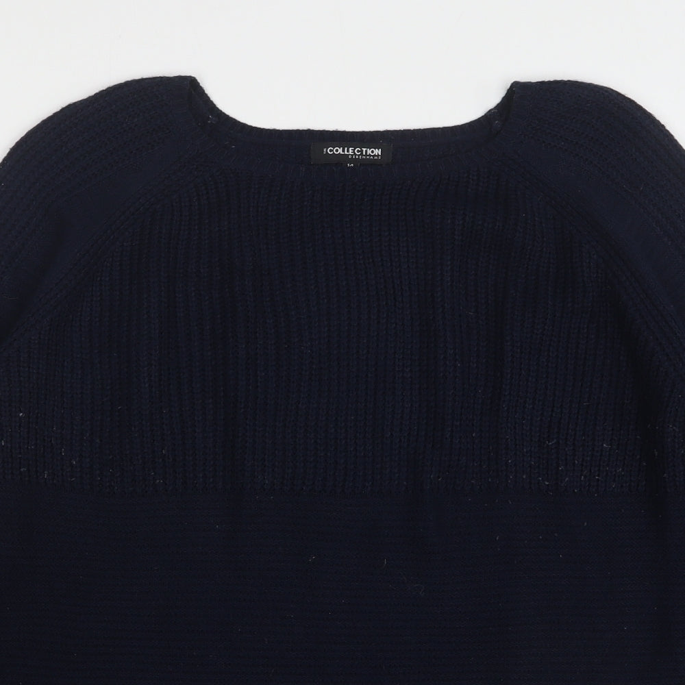 Womens UK Size 14 Debenhams Blue Pullover Jumper