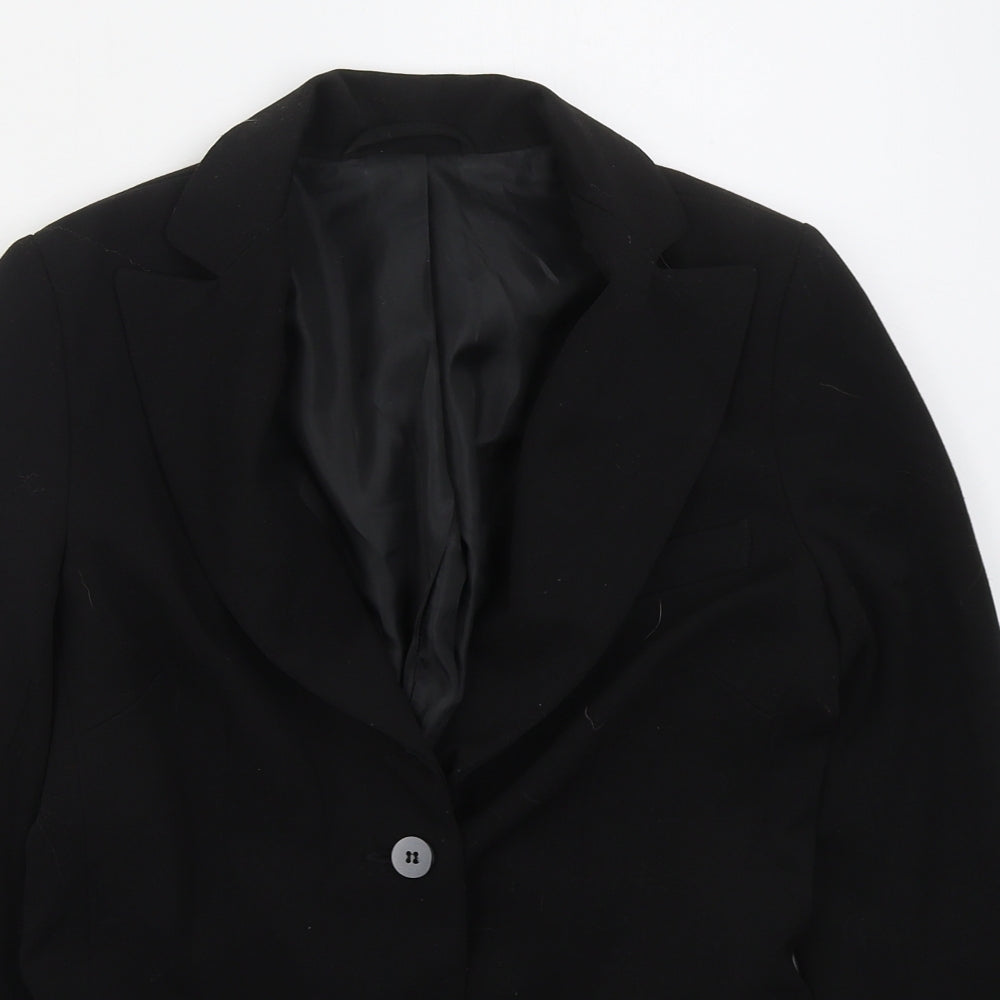 Womens UK Size 12 Internacionale Regular Black Suit Jacket