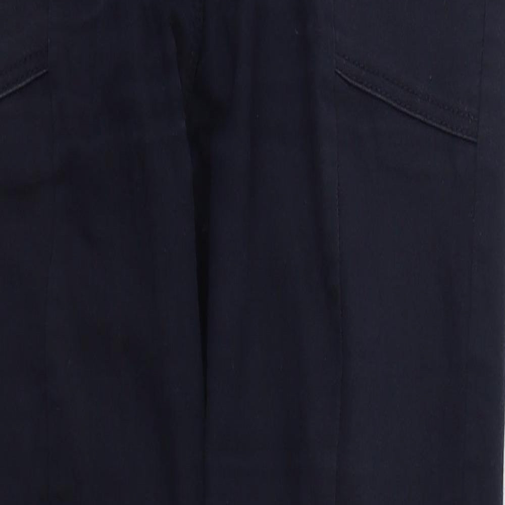 NEXT Womens Blue  Cotton Skinny Jeans Size 10 L28 in Regular Button