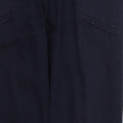 NEXT Womens Blue  Cotton Skinny Jeans Size 10 L28 in Regular Button