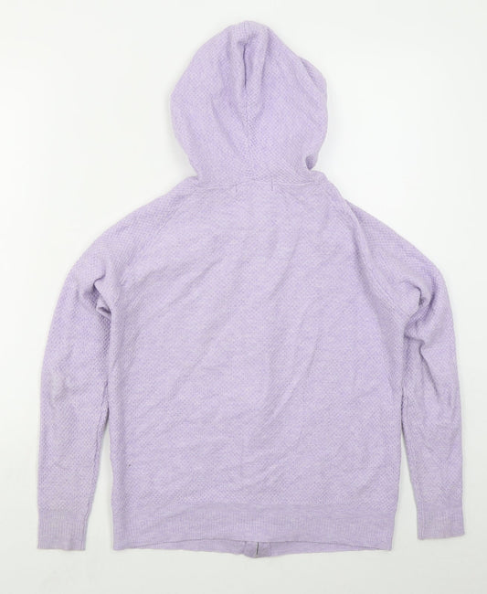 Womens UK Size XS Marks and Spencer Purple Full Zip Hoodie