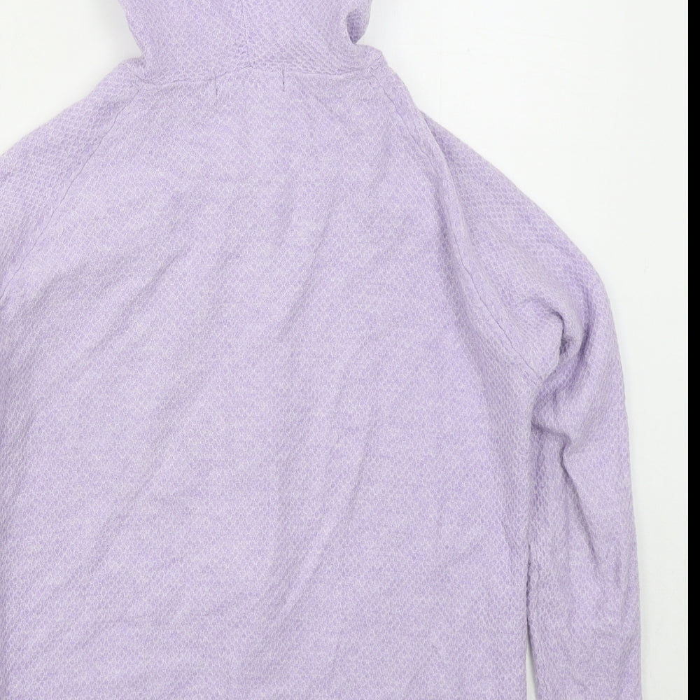 Womens UK Size XS Marks and Spencer Purple Full Zip Hoodie
