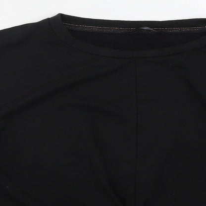 George Womens Black  Viscose Pullover Sweatshirt Size M  Pullover - Twist Front