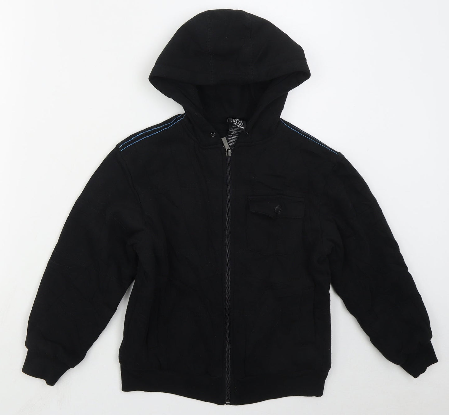 Shaun White Boys Black  Cotton Full Zip Hoodie Size S  Zip