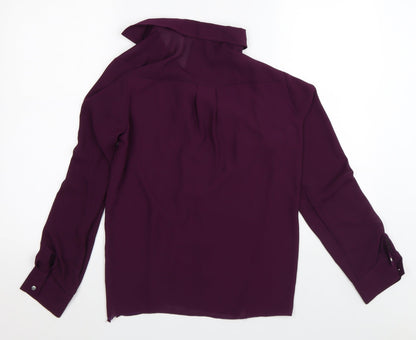 Womens UK Size S Preworn Purple Cardigan Jumper