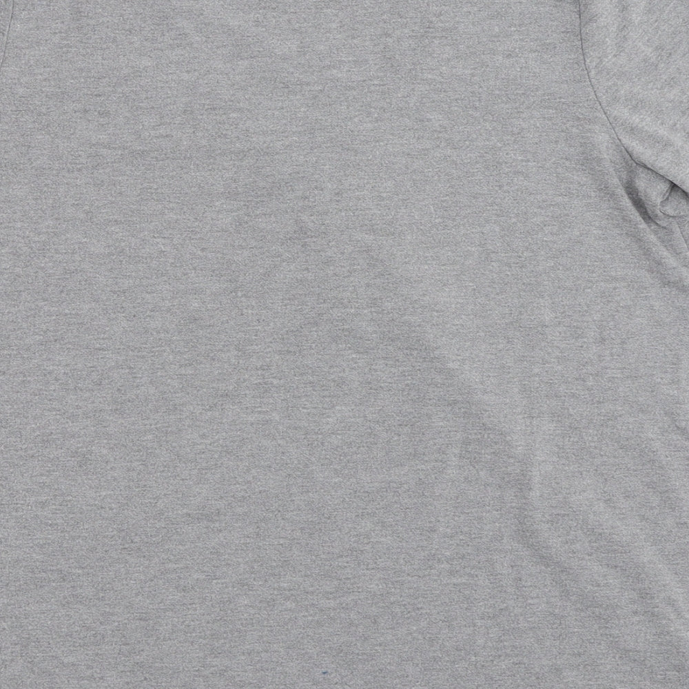 Womens UK Size 8 Topshop Grey Basic T-Shirt