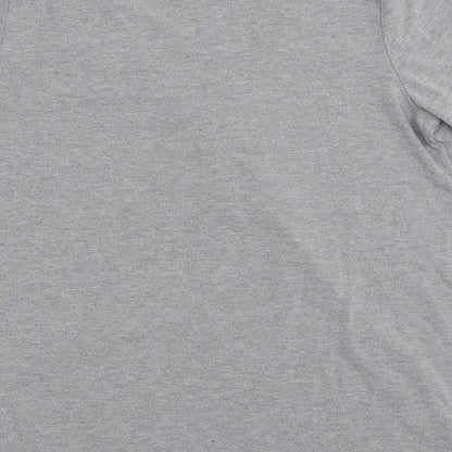 Womens UK Size 8 Topshop Grey Basic T-Shirt