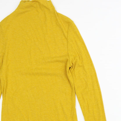 River Island Womens Yellow  Polyester Pullover Sweatshirt Size 10
