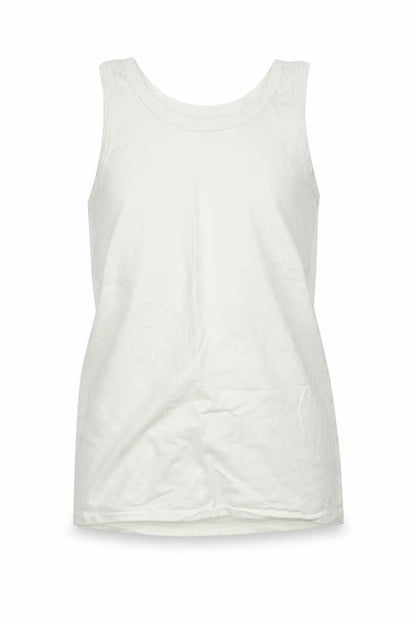 Smart Start Girls White  100% Cotton Basic Tank Size 10-11 Years Round Neck