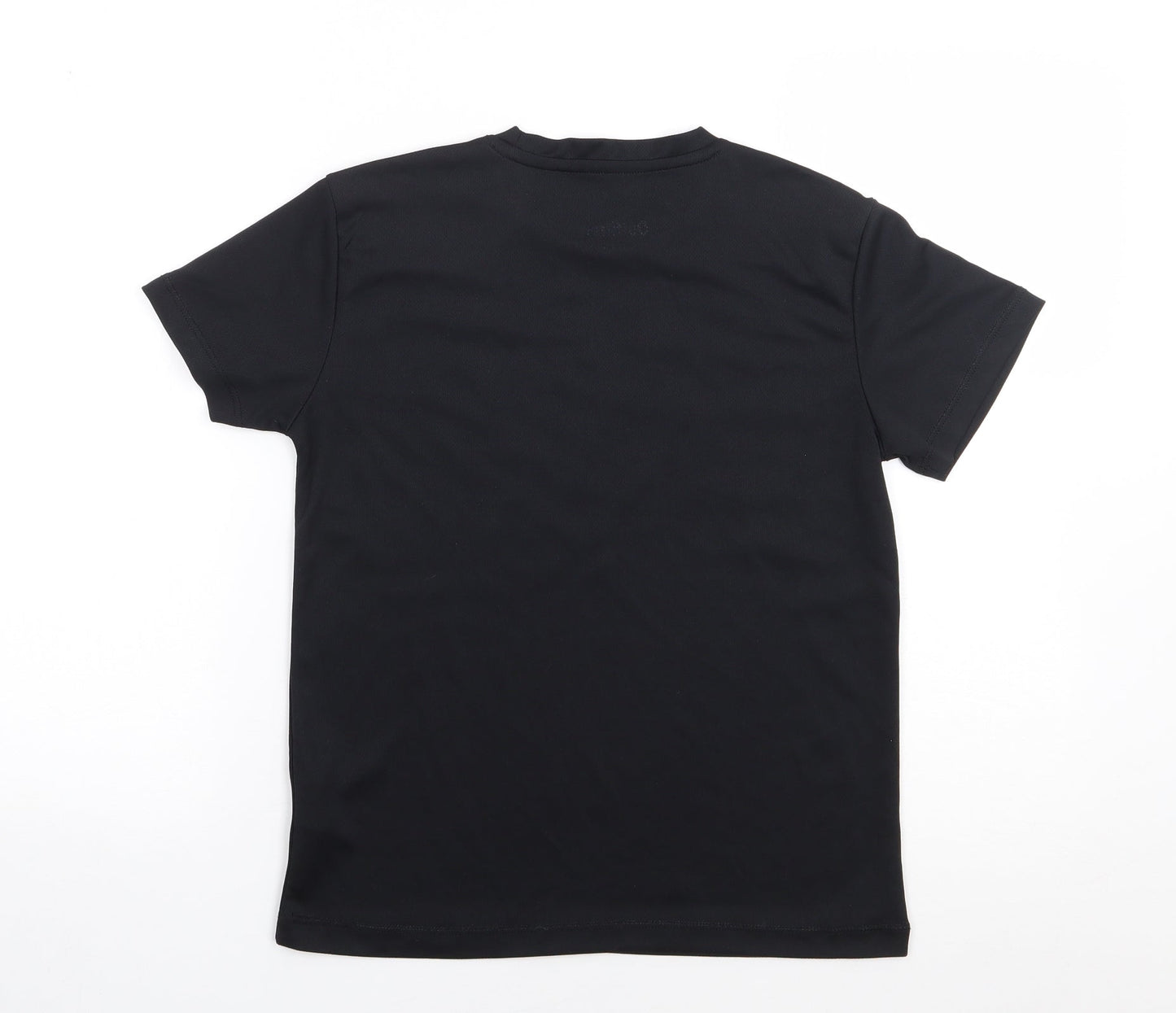 Outfitters Boys Black  Polyester Jersey T-Shirt Size 9-10 Years Crew Neck Pullover