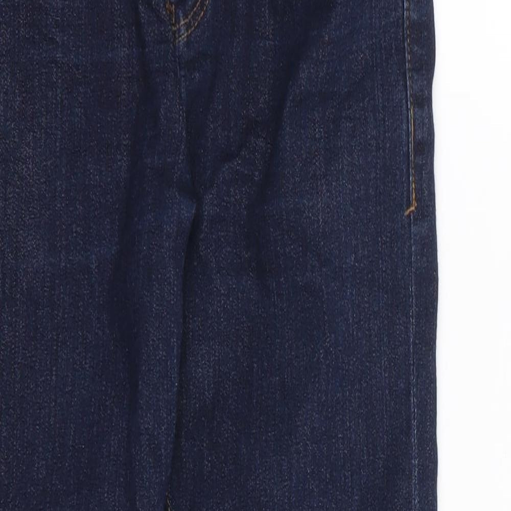NEXT Boys Blue  Cotton Skinny Jeans Size 9 Months L22 in Regular Zip