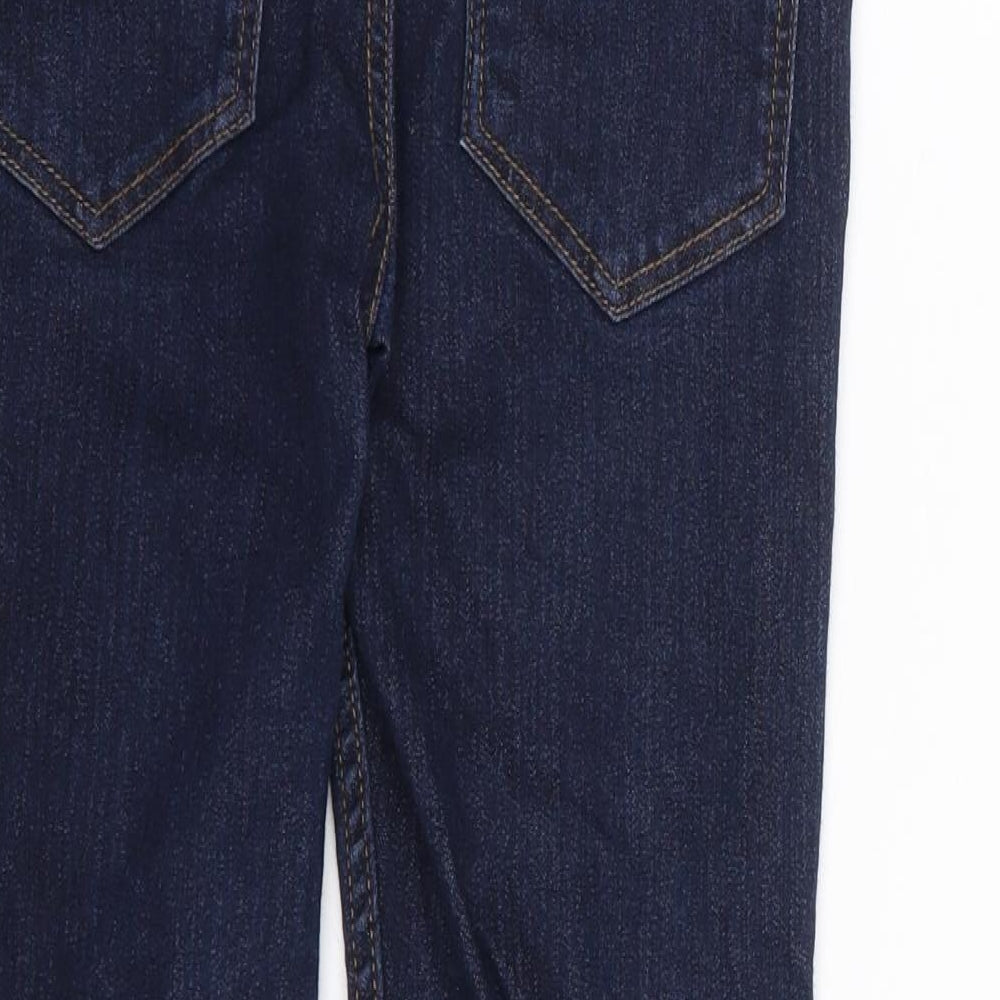 NEXT Boys Blue  Cotton Skinny Jeans Size 9 Months L22 in Regular Zip